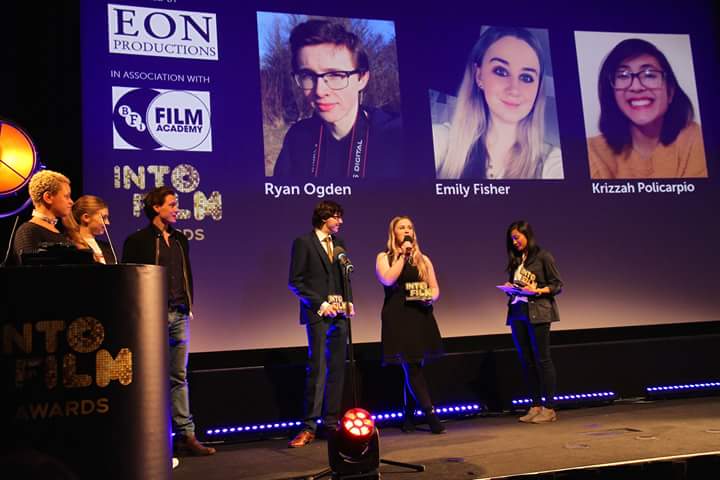 Image: Ryan receiving his award
