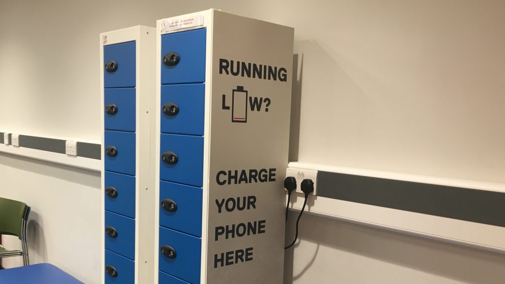 Image: Library charging point