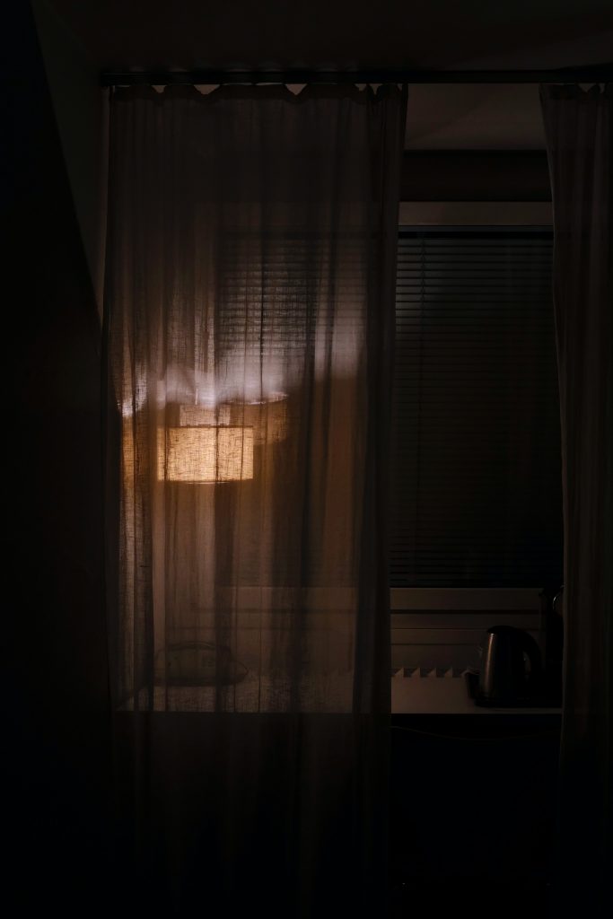 Photo of light through the curtains