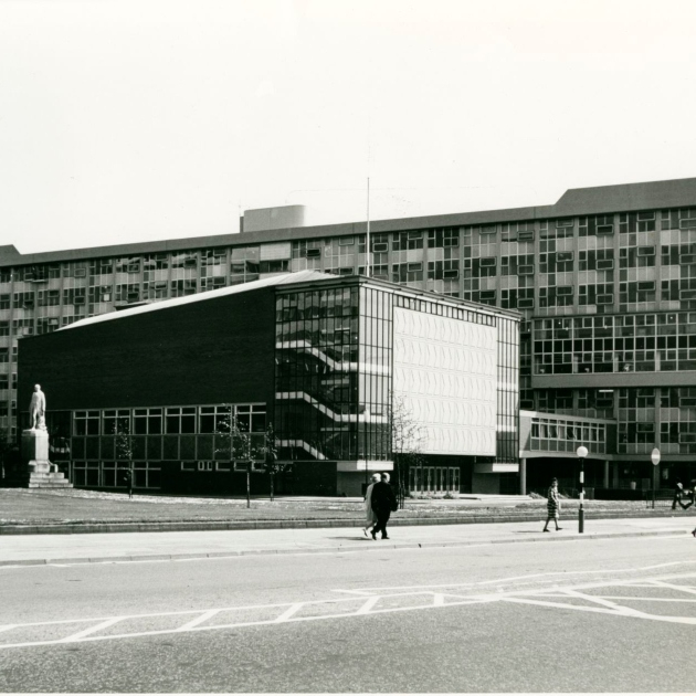 Maxwell Building and Maxwell Hall, c1970s. UoS Archives.