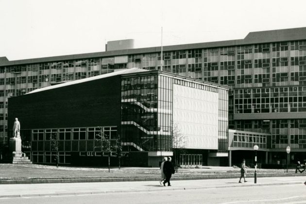 Maxwell Building and Maxwell Hall, c1970s. UoS Archives.