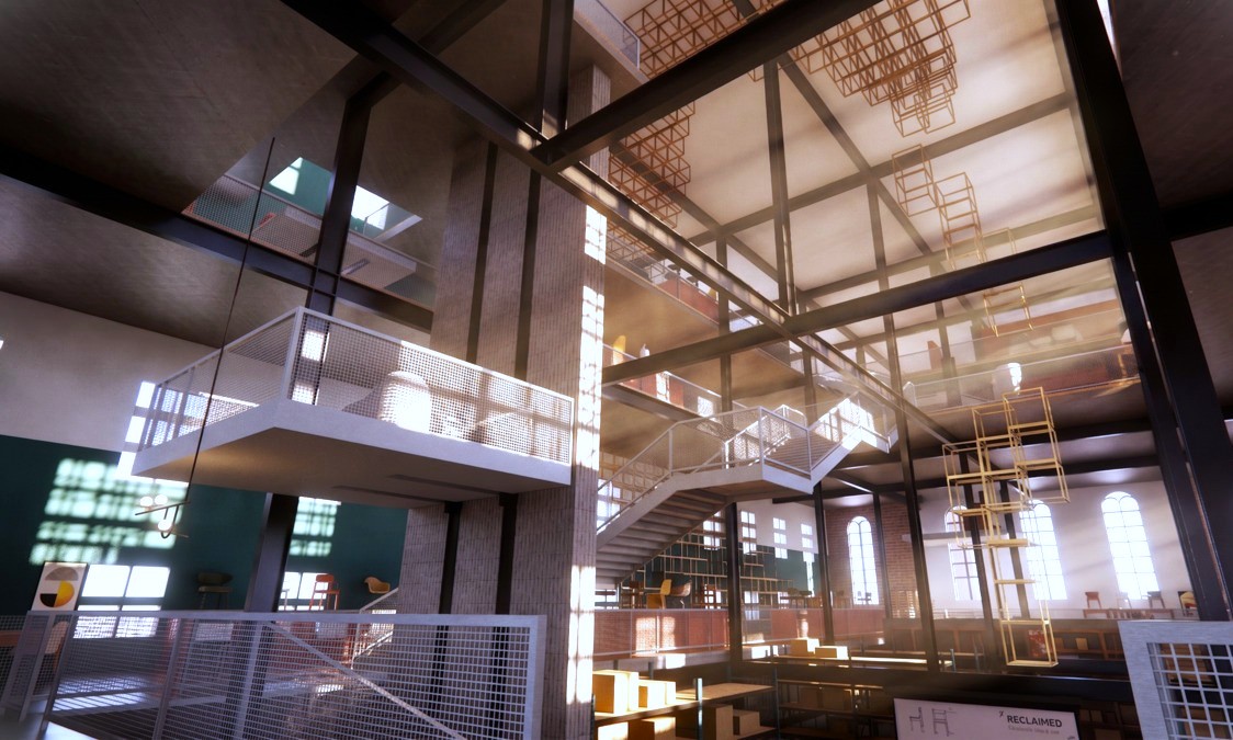 Image of adaptive reuse project by student Harrison Hunt