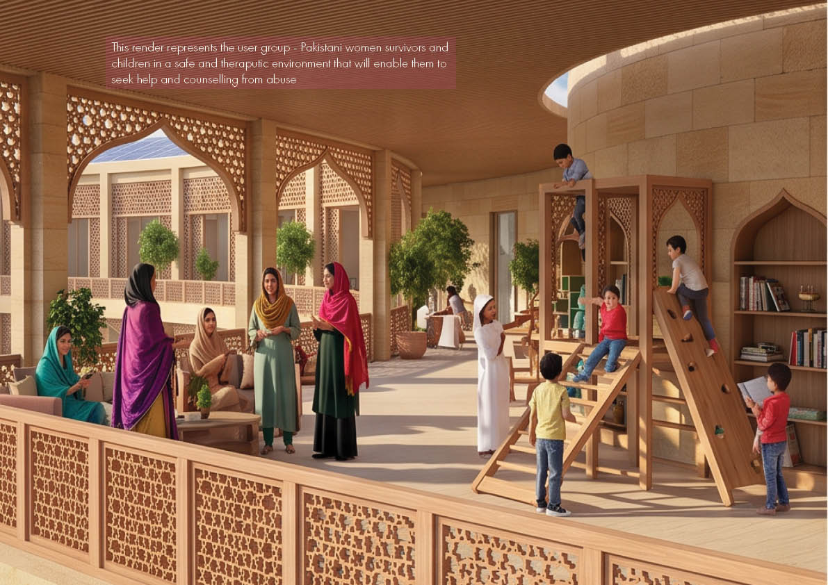 Image of a women's sanctuary in Karachi, Pakistan by student Anisha Iqbal