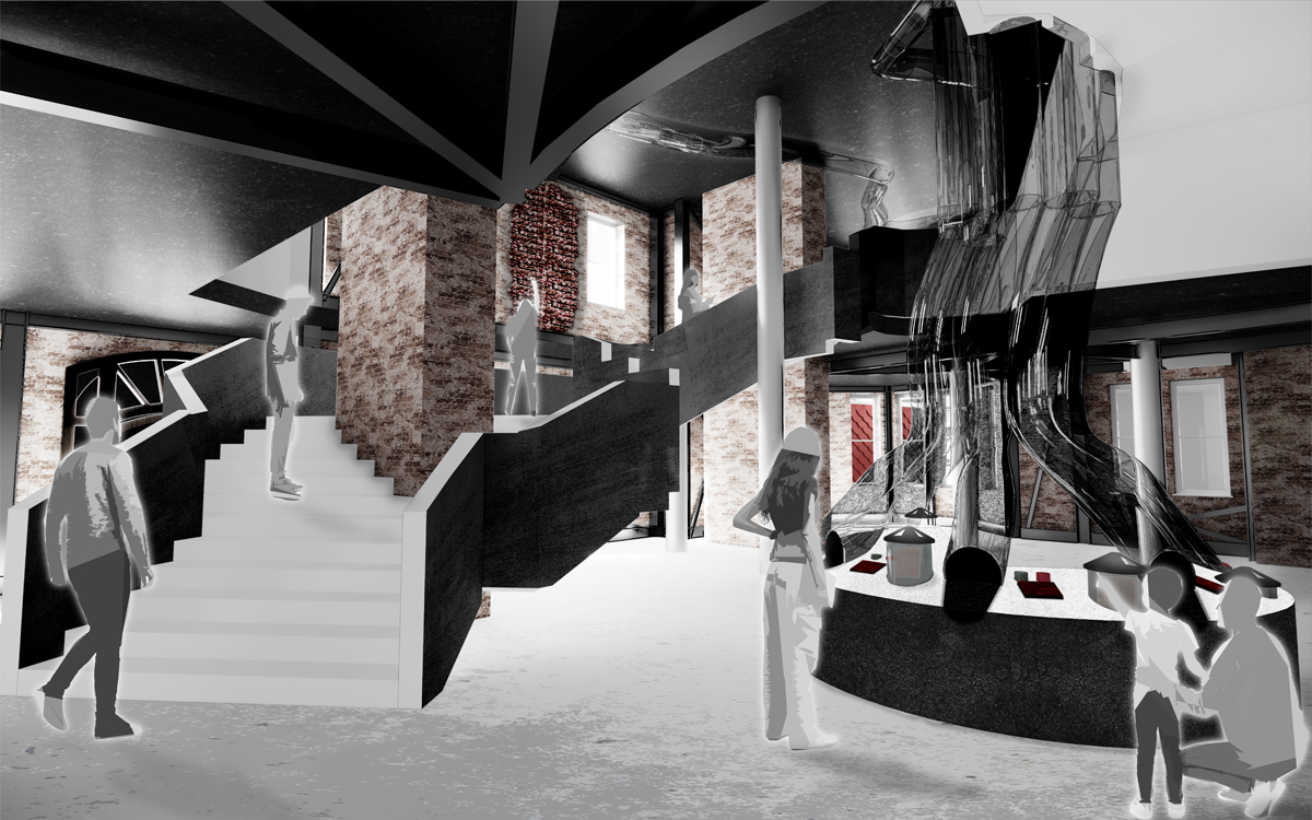 Image of redevelopment of the Working Class Movement Library in Salford by student Andrii Labachuk