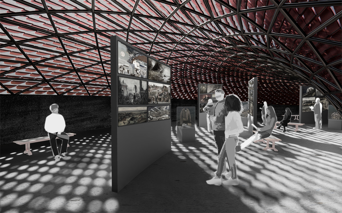 Image of redevelopment of the Working Class Movement Library in Salford by student Andrii Labachuk