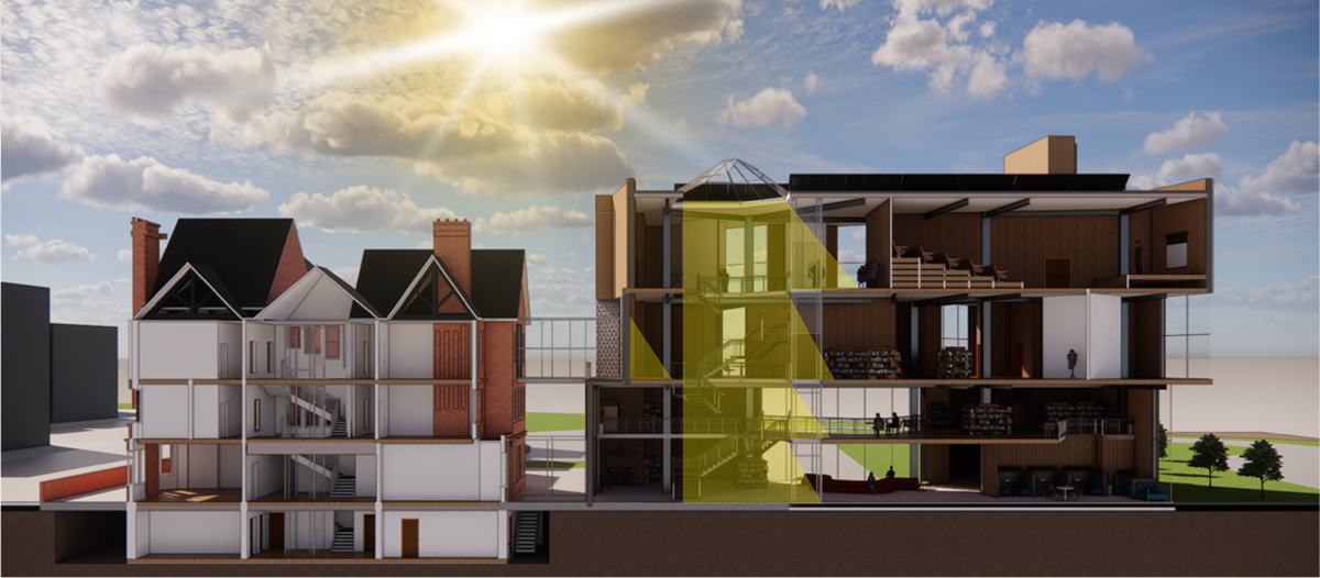 Image of redevelopment of the Working Class Movement Library in Salford by student Denis Toader