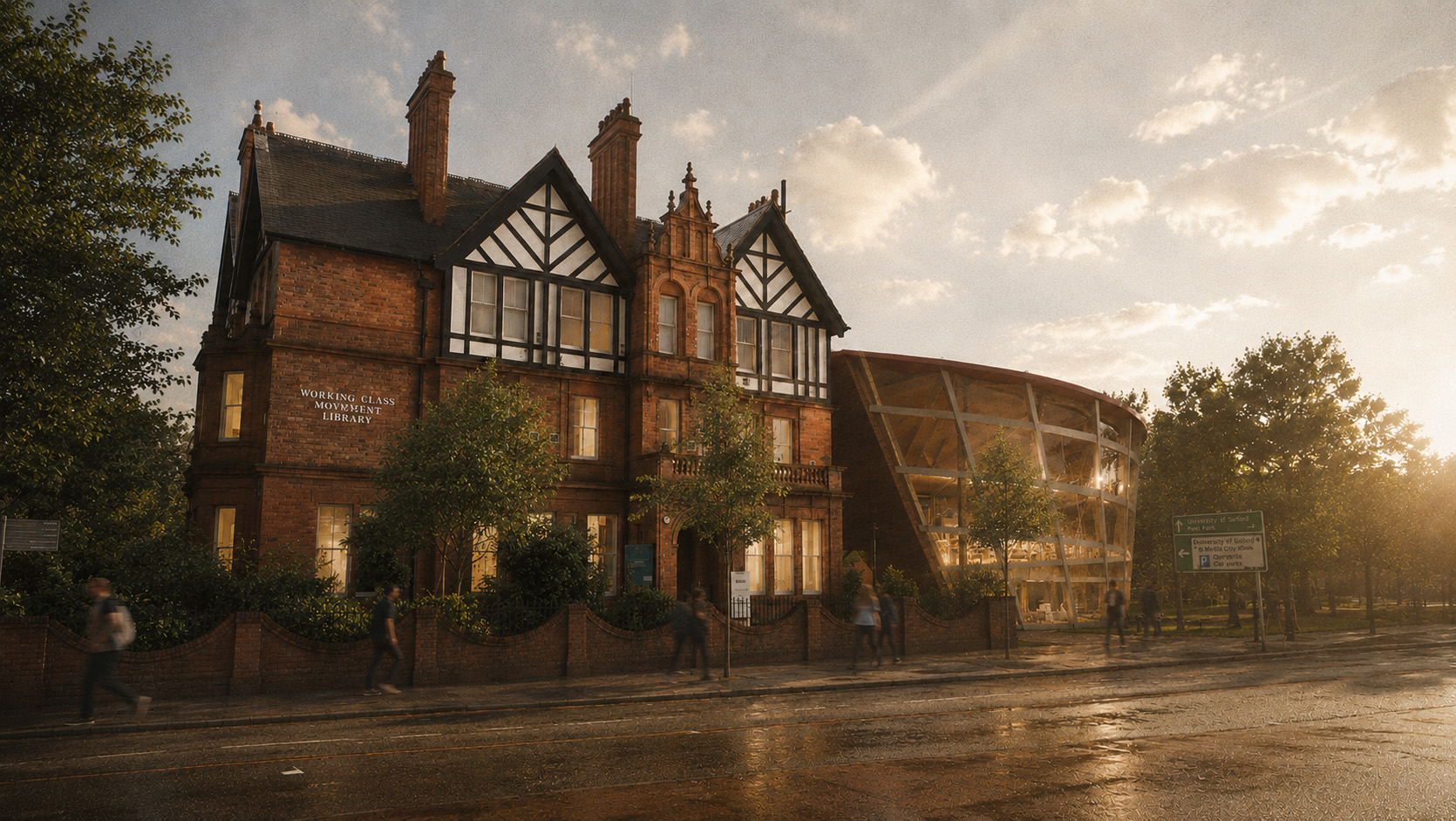 Image of redevelopment of the Working Class Movement Library in Salford by student Rizwan Ahmed
