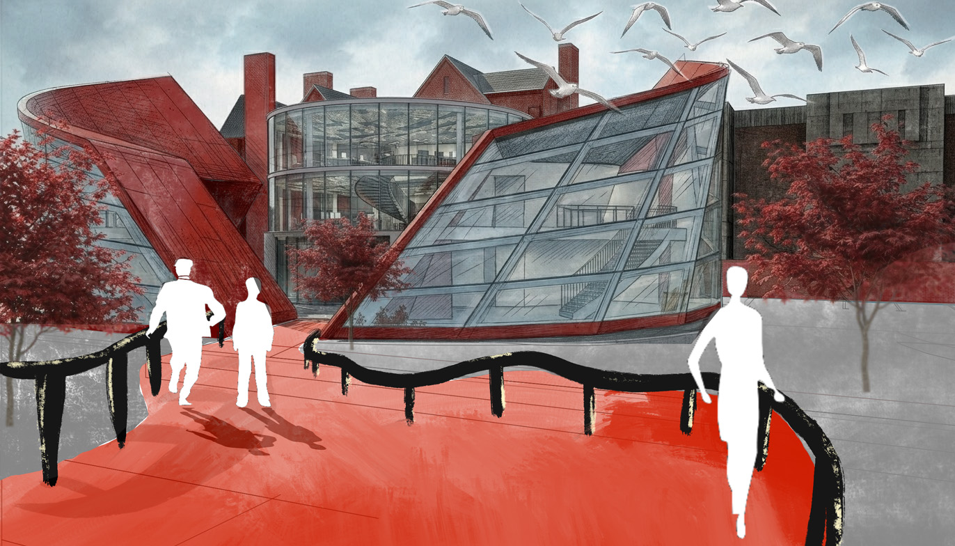Image of redevelopment of the Working Class Movement Library in Salford by student Rizwan Ahmed