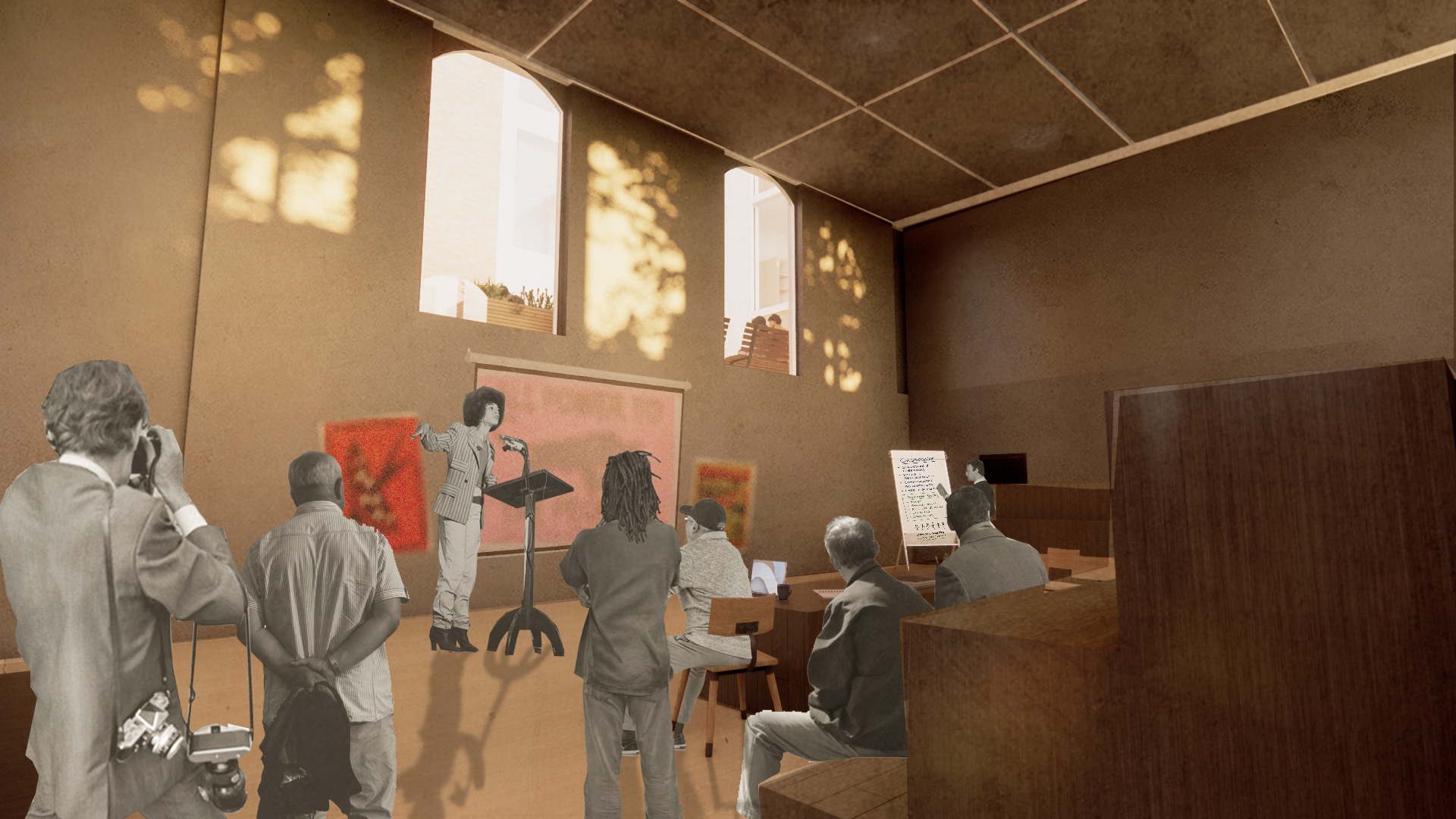 Image of redevelopment of the Working Class Movement Library in Salford by student Morgan Kearey