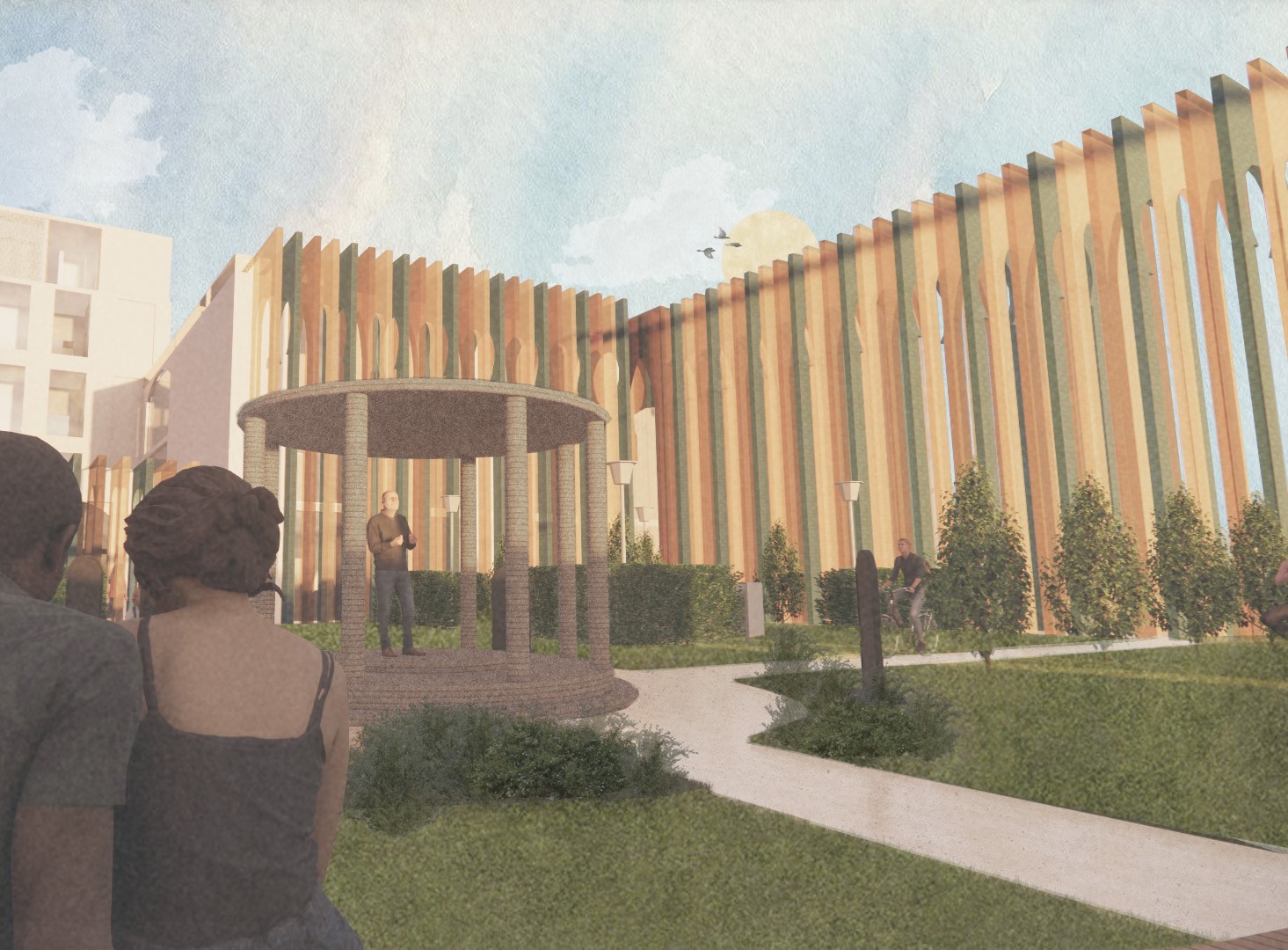 Image of redevelopment of the Working Class Movement Library in Salford by student Morgan Kearey