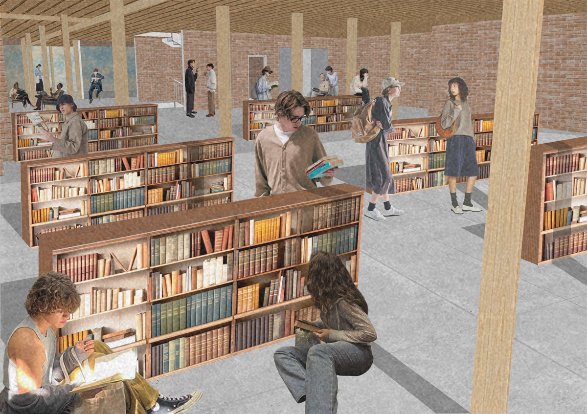Image of redevelopment of the Working Class Movement Library in Salford by student Matthew Littlewood