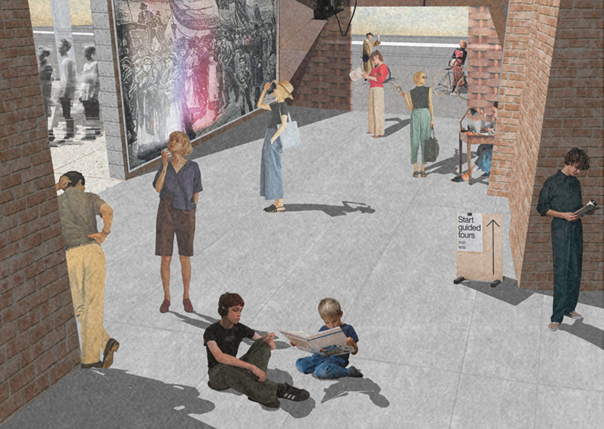 Image of redevelopment of the Working Class Movement Library in Salford by student Matthew Littlewood