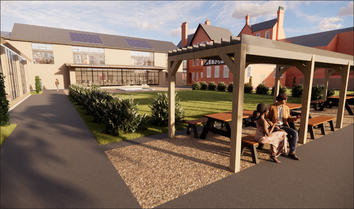 Image of redevelopment of the Working Class Movement Library in Salford by student Harry Winterbottom