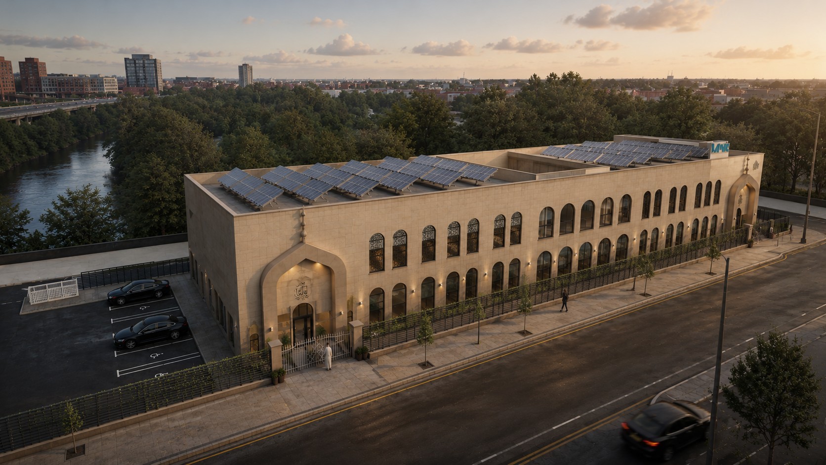Image of Masjid Sakinah contemporary community mosque by student Tasmia Begum