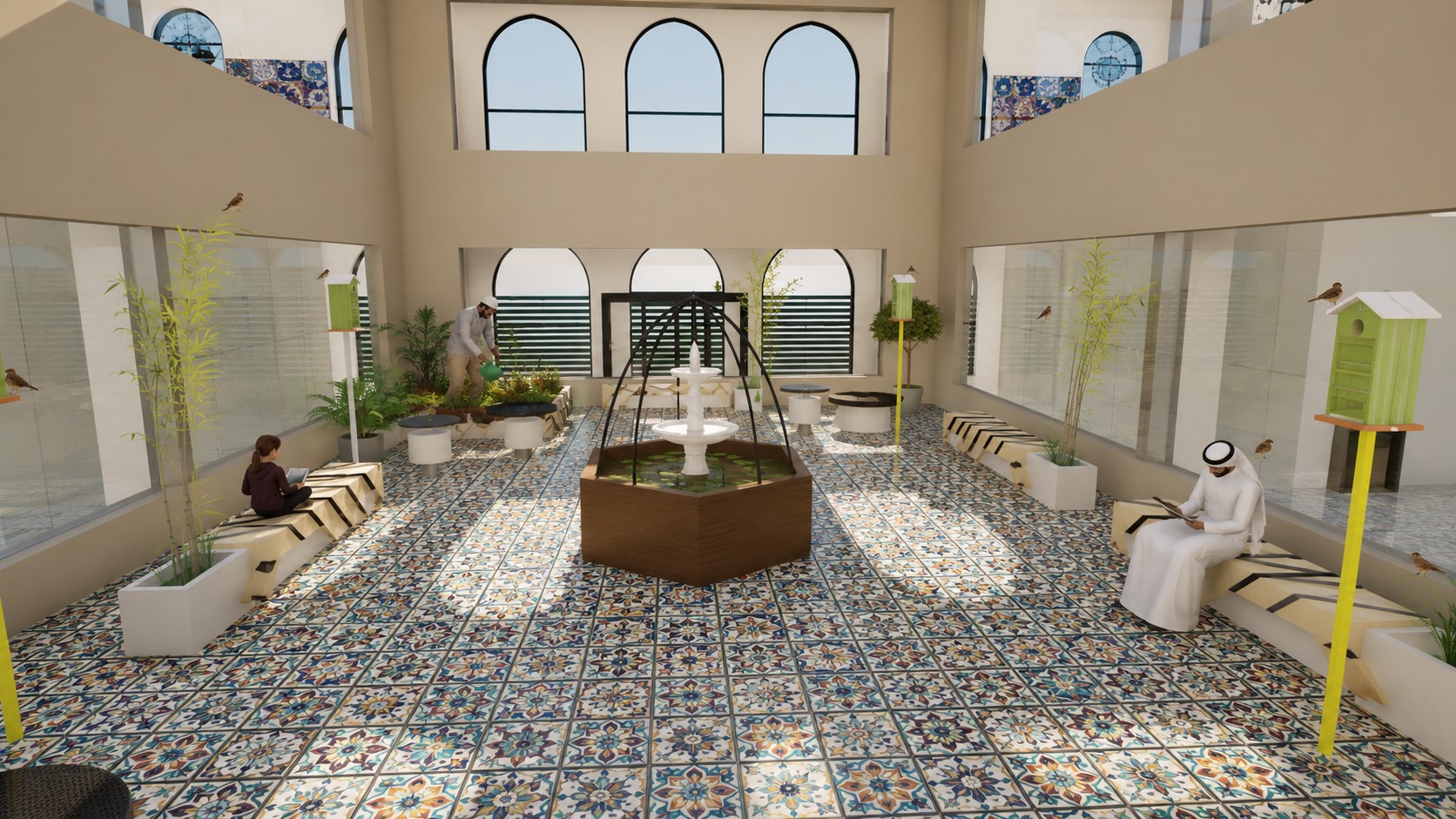 Image of Masjid Sakinah contemporary community mosque by student Tasmia Begum