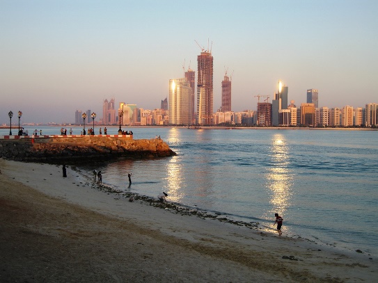 Photograph of Abu Dhabi waterfront 
