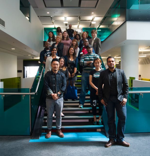 Students at MediaCityUK