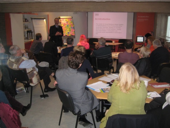 Dr Kevin Kane providing a workshop on Social Enterprise