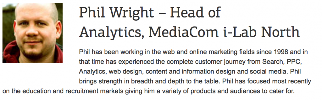 online marketing course tutor Phil Wright