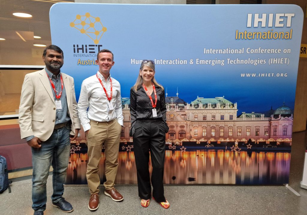 Dr Rashed Khan, Dave Fallon and Fleur Middlebrough at IHIET 2025