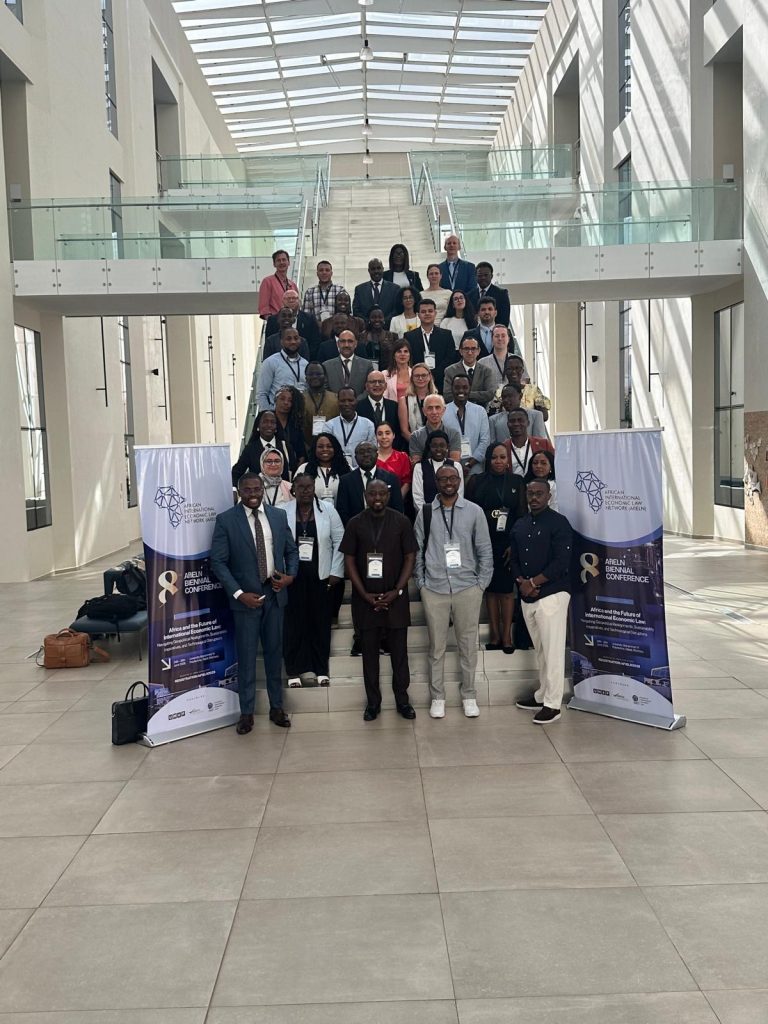 Dr Tracy Boahene at the 8th Biennial African International Economic Law Network (AfIELN) Conference with other attendees