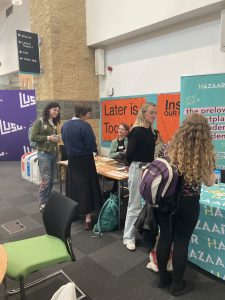 People browsing stall