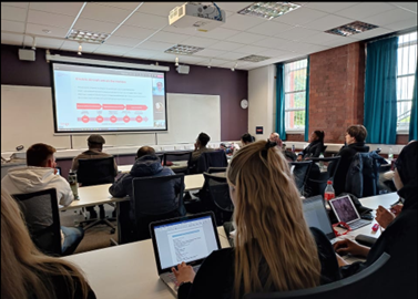 students in a classroom for Sustainable Aviation Course