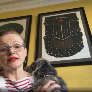 A still image from a video provided by actress Maxine Peake where she thanks key workers from the university community