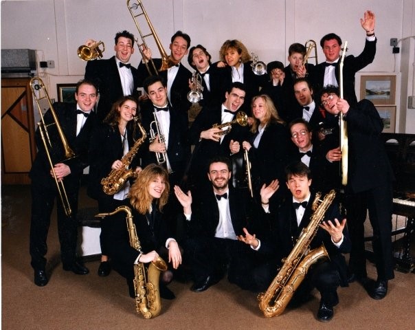 A brass band known as the Big Band from Salford in the 90s.