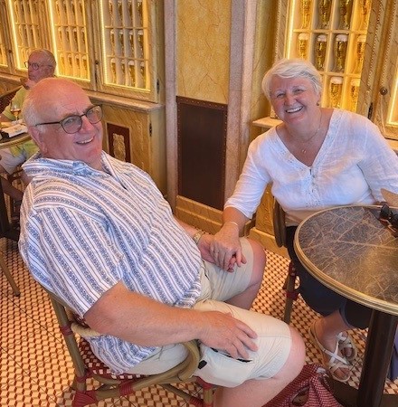 Elaine and Rod recently enjoying their retirement