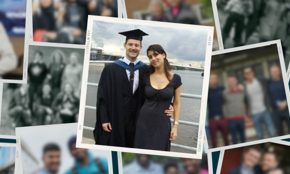 Nikias and Aline at Nikias' graduation