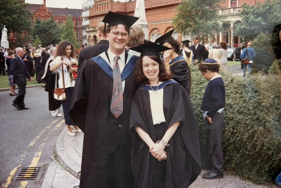 Fiona and graduating in 1993