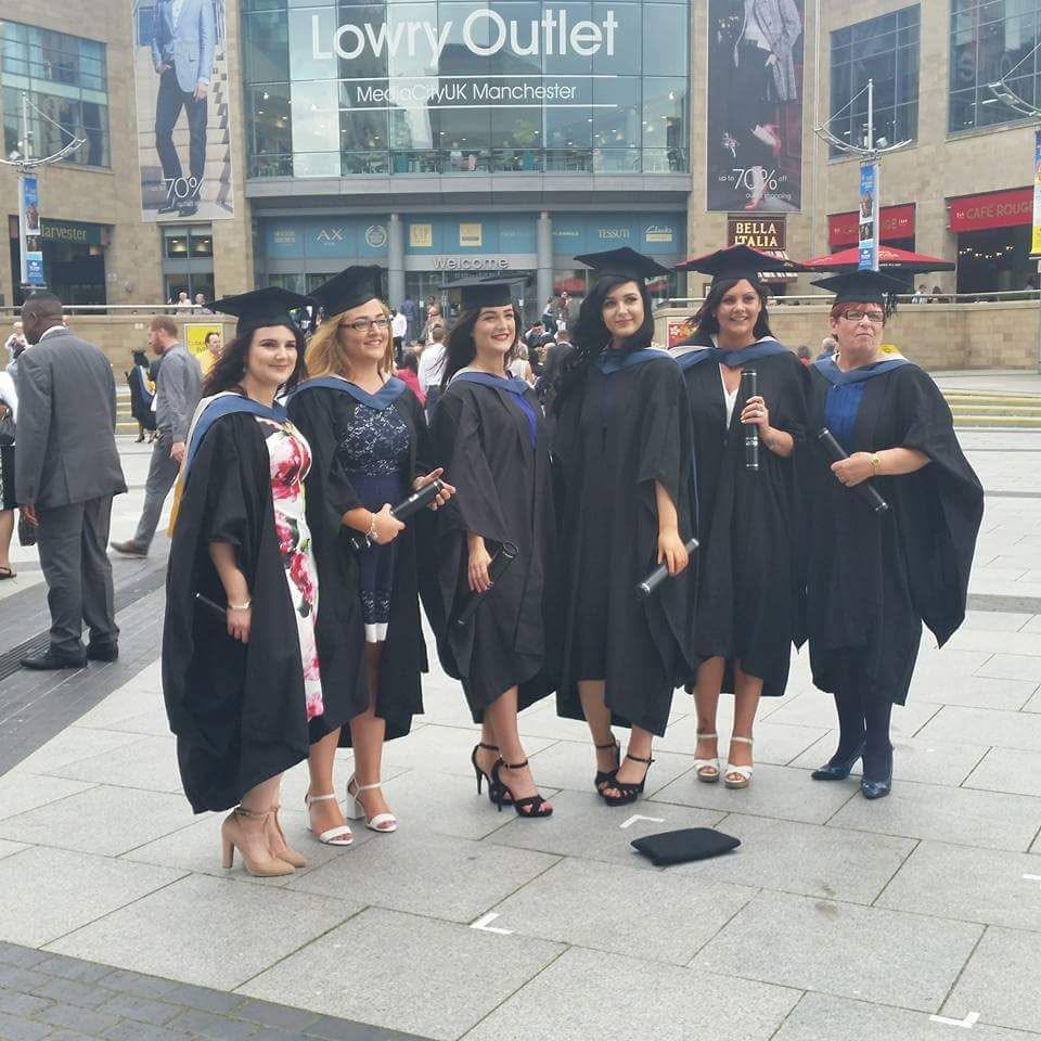 June and friends from the MSc Psychology and Counselling Graduation Class of 2016. 