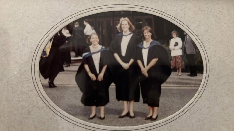 
Carole-Anne, Jane and Claire graduated in Modern Languages in 1993
