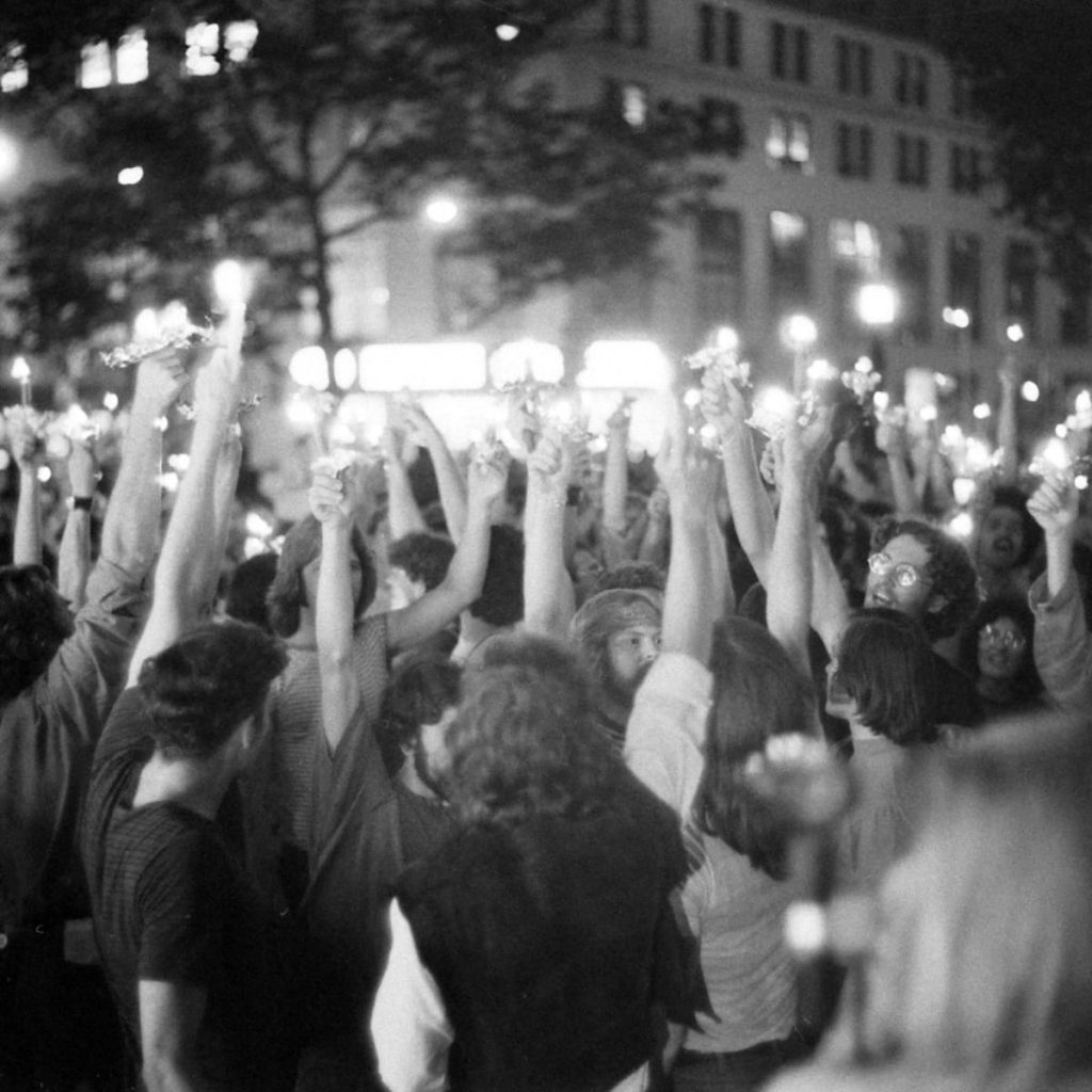 An image of the Stonewall Riots.