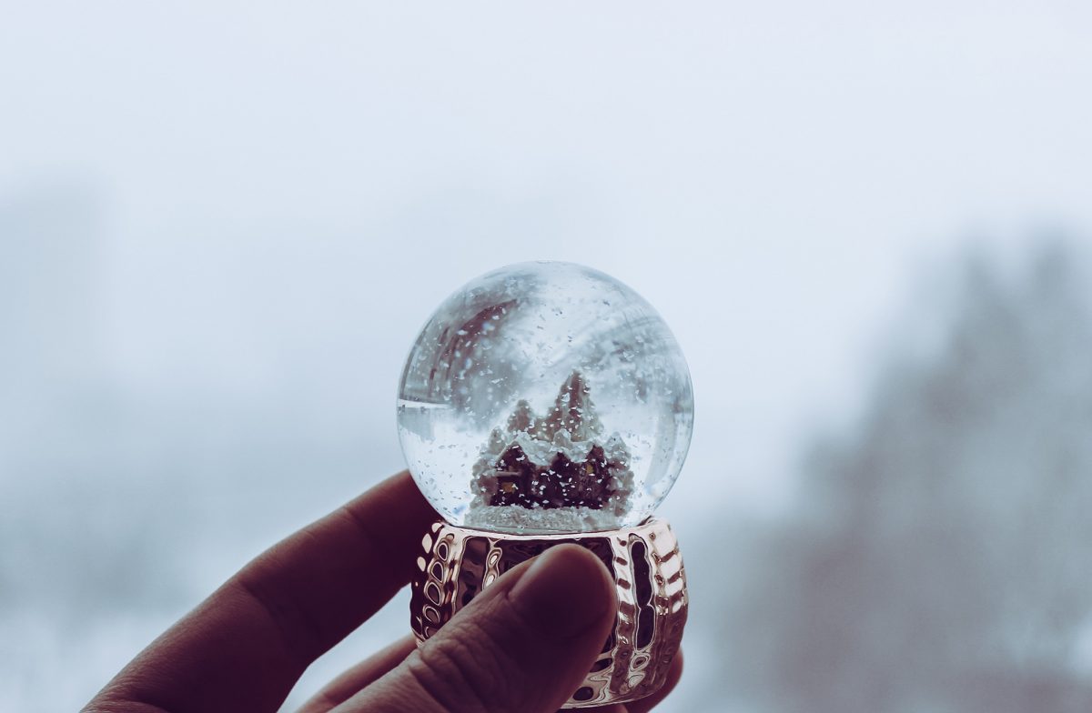 A snow globe