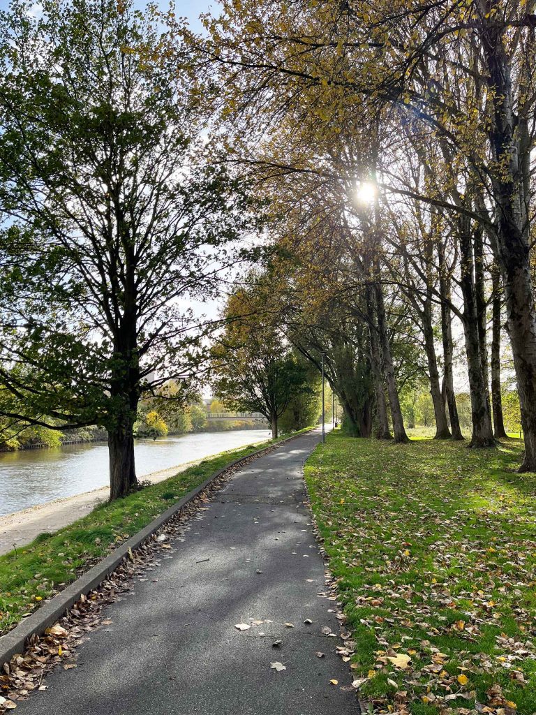 The footpath along the River Irwell