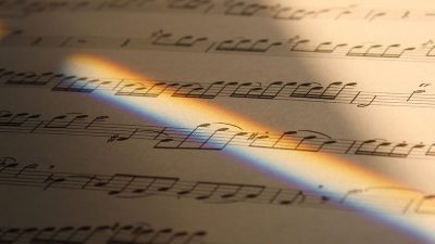A sheet of music