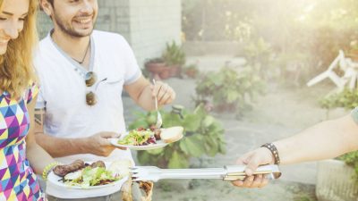 Group of friends at a BBQ