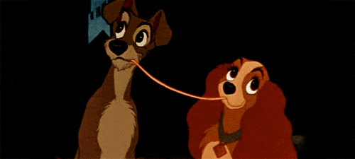 lady and the tramp spaghetti eating scene