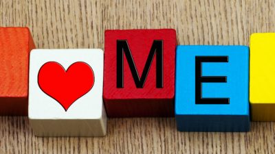 "I love me" building blocks
