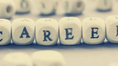 Image: 'Careers' spelled out with blocks
