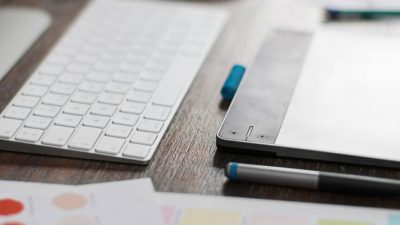 Image: Graphic Designer's desk