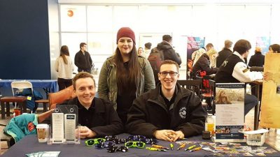 Image: Martin advising students on their study abroad options