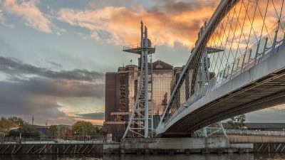 Image: Sunset over Salford Quays