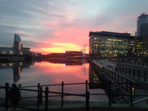 photography of salford quays, media city