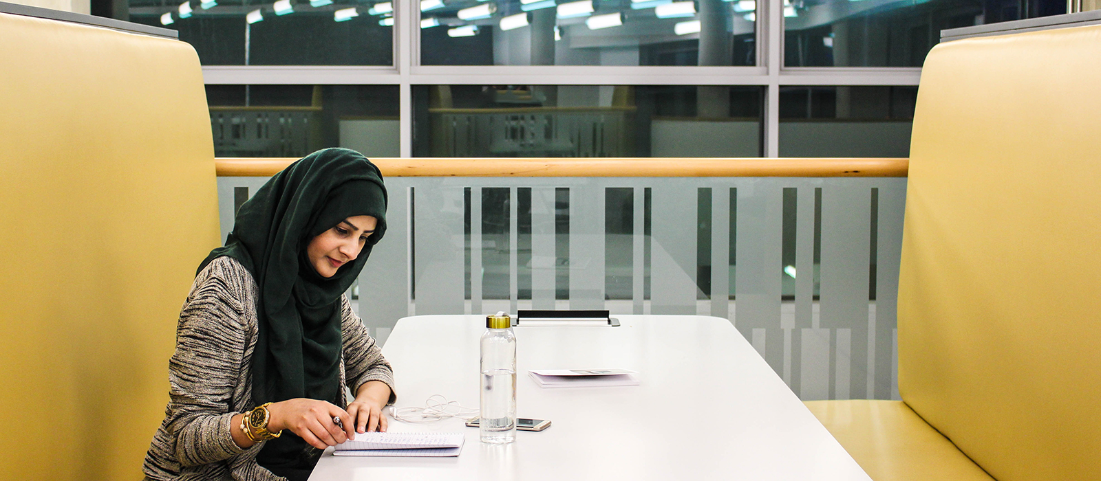 Image: Sadaf Studying 