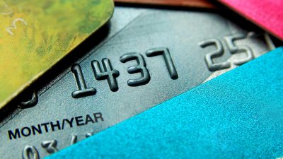 Colourful debit cards