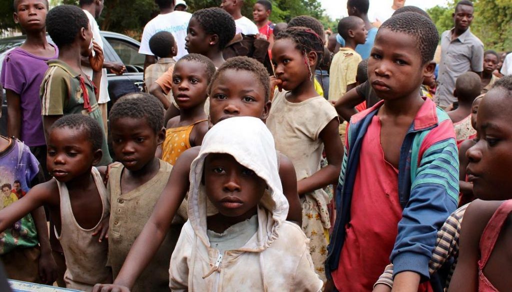 Children in the community in Malawi