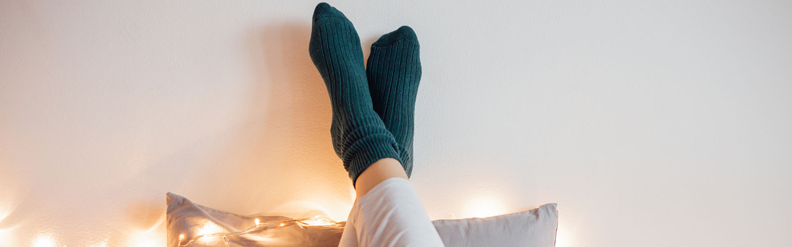 Socks in bed
